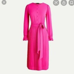 J. Crew tie-front pleated dress
